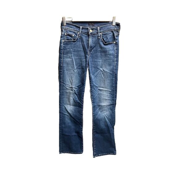 Mother The Outsider Crop Medium Wash Fast Times Women's Jeans Size 25 - Picture 1 of 6